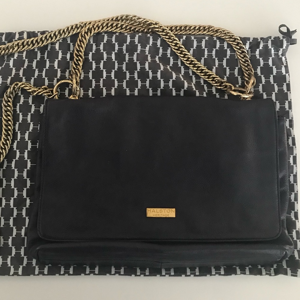 Halston Heritage Leather Handbag